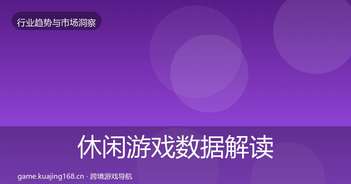 休闲游戏数据解读要点梳理·第2173篇