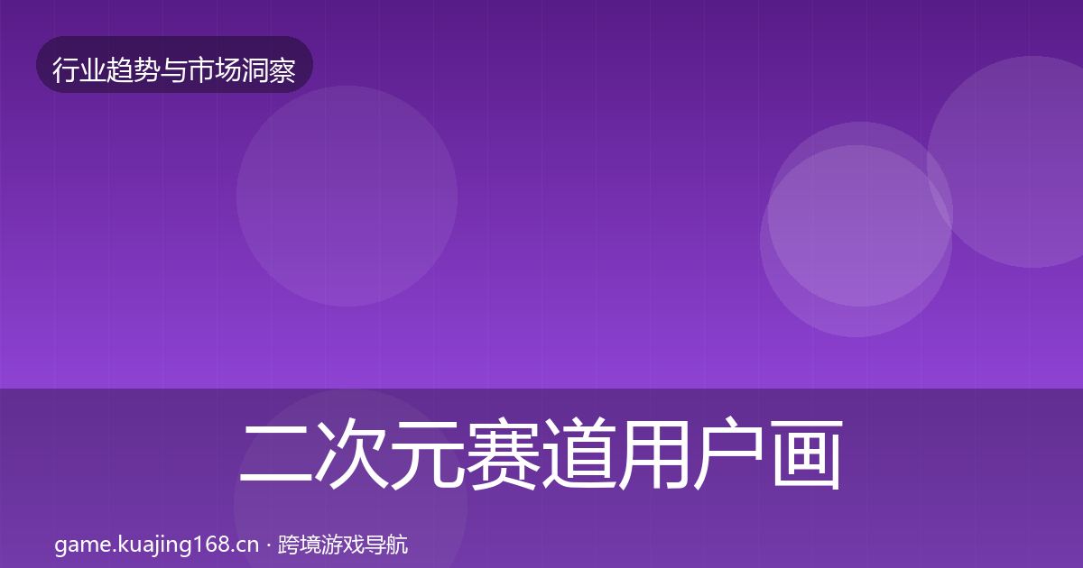 二次元赛道用户画像实践指南·第2187篇