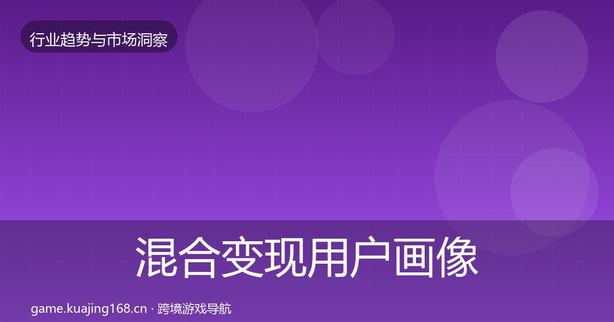 混合变现用户画像全攻略·第2190篇