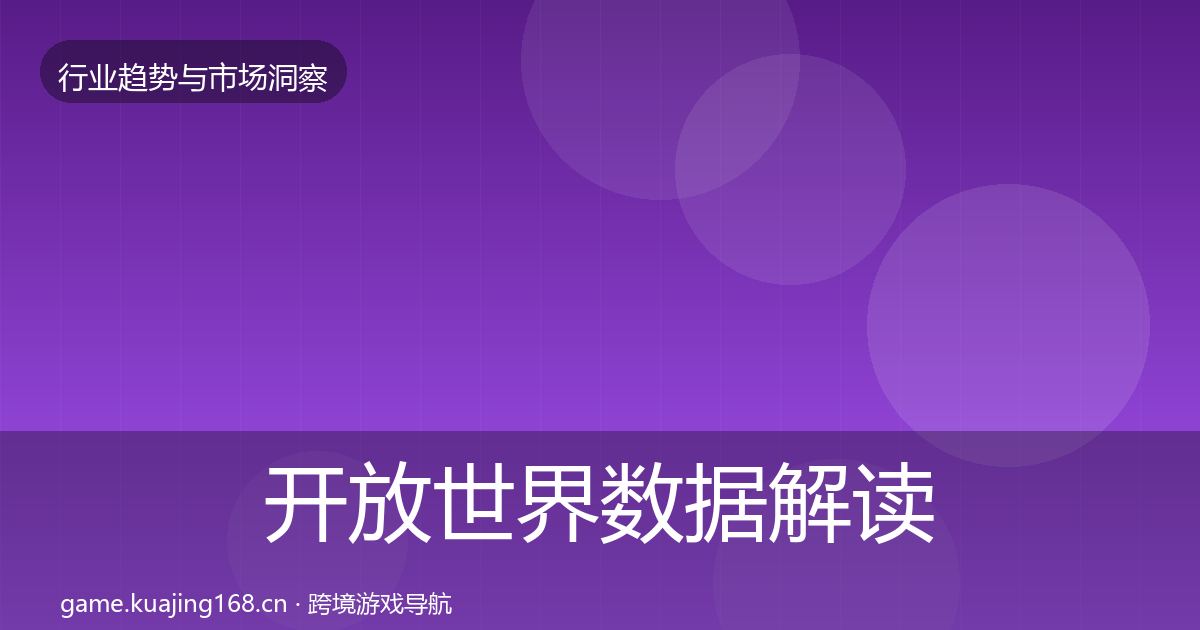 开放世界数据解读全攻略·第2213篇