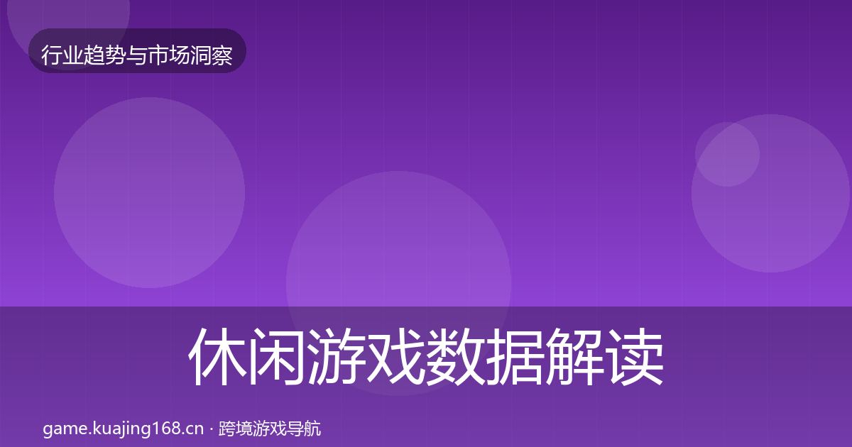 休闲游戏数据解读要点梳理·第2213篇