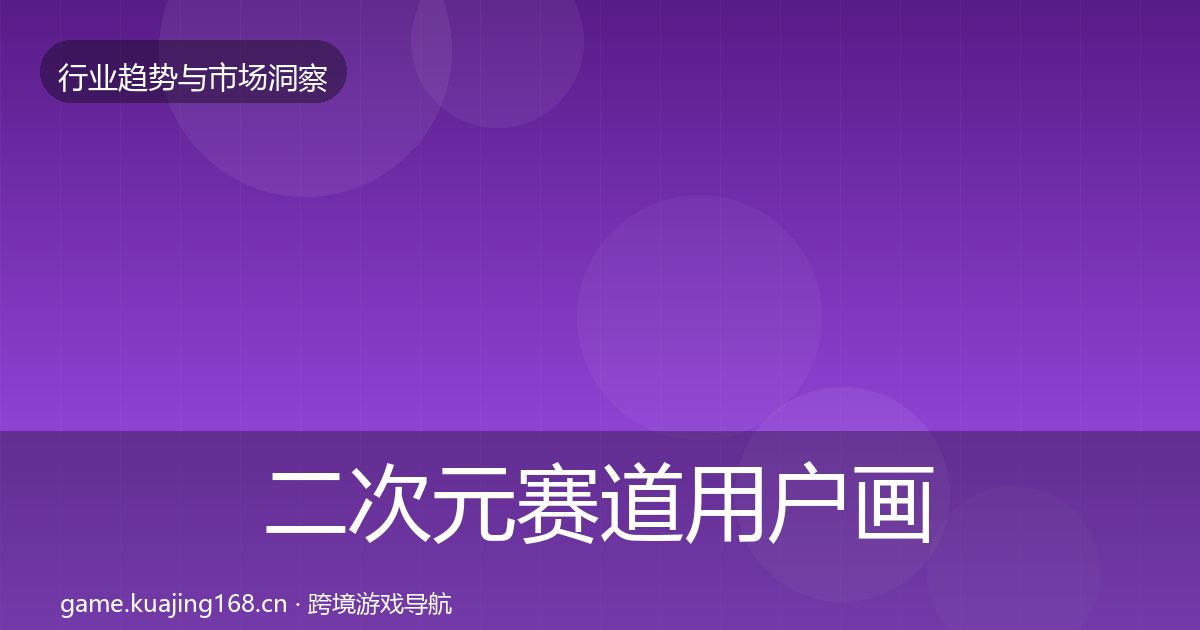 二次元赛道用户画像实践指南·第2227篇