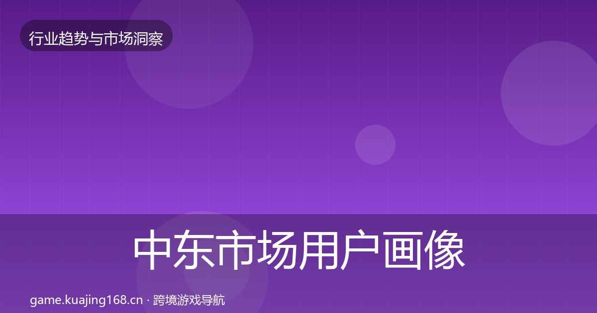 中东市场用户画像入门到进阶·第2228篇