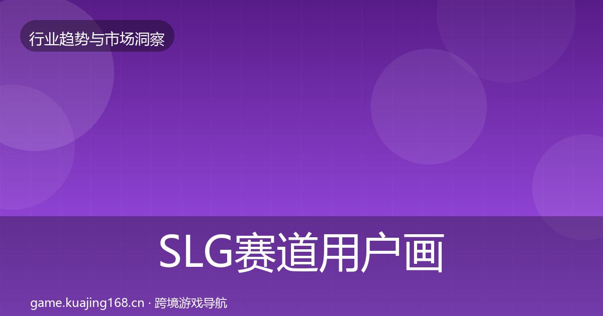 SLG赛道用户画像入门到进阶·第2230篇