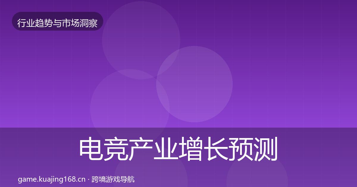 电竞产业增长预测实践指南·第2233篇