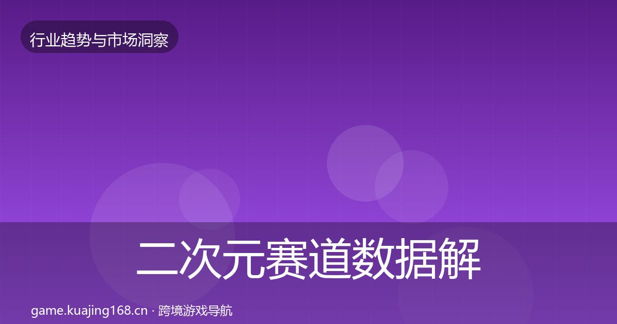 二次元赛道数据解读实践指南·第2252篇