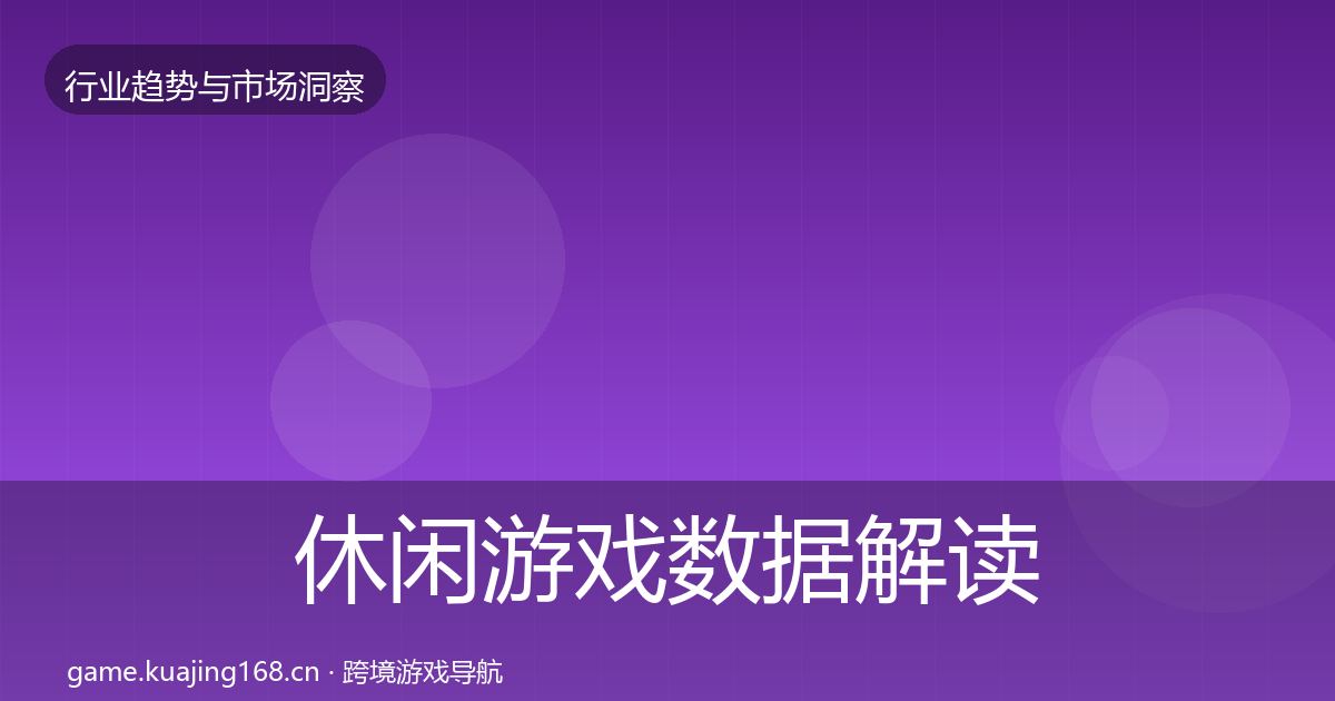 休闲游戏数据解读要点梳理·第2253篇
