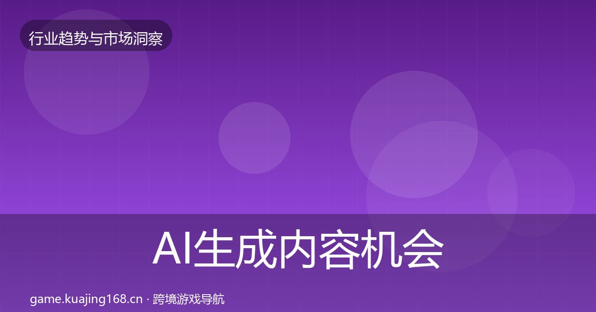 AI生成内容机会分析入门到进阶·第2256篇