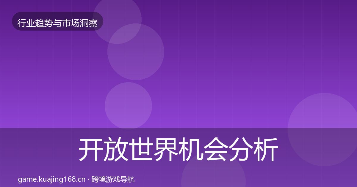 开放世界机会分析全攻略·第2258篇