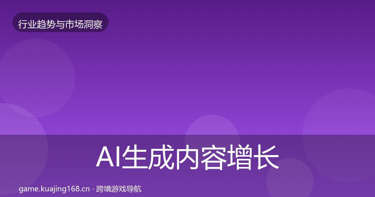 AI生成内容增长预测入门到进阶·第2271篇