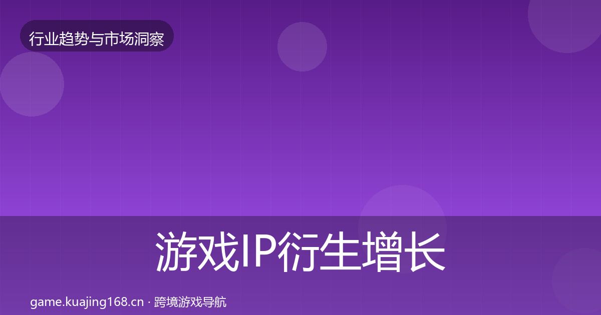 游戏IP衍生增长预测要点梳理·第2275篇