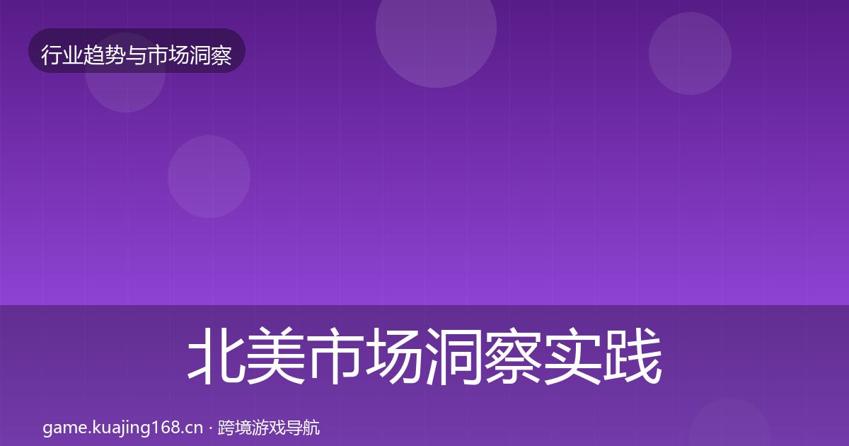 北美市场洞察实践指南·第2284篇