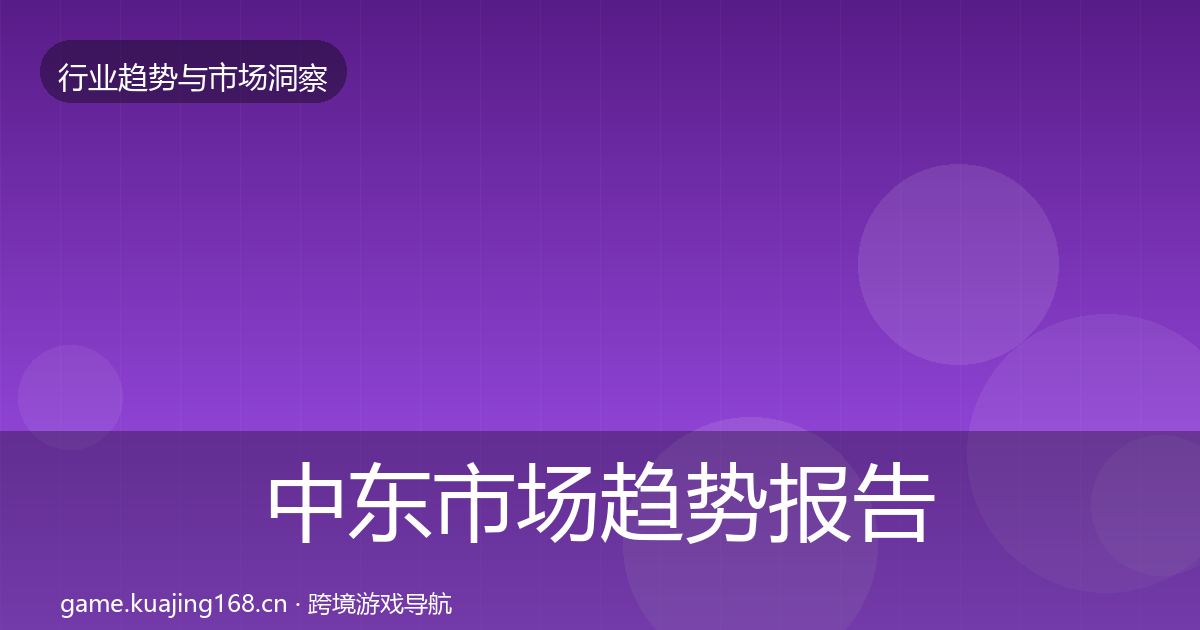 中东市场趋势报告入门到进阶·第2288篇