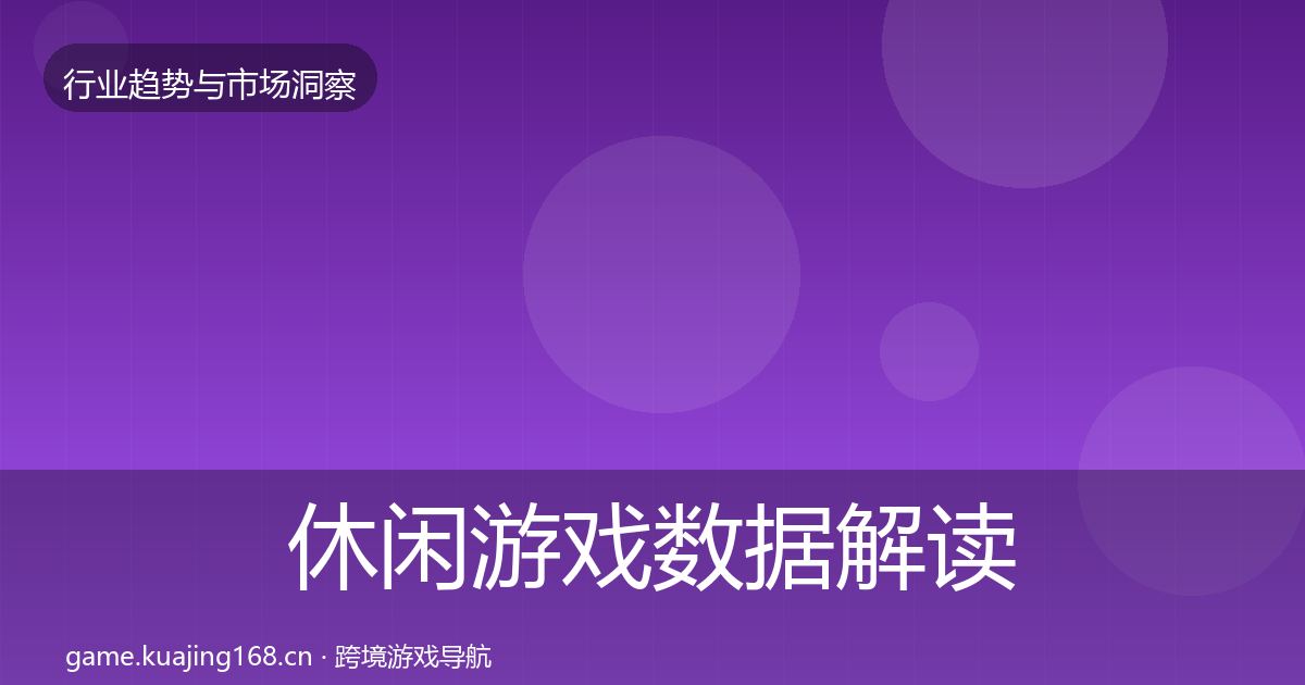 休闲游戏数据解读要点梳理·第2293篇