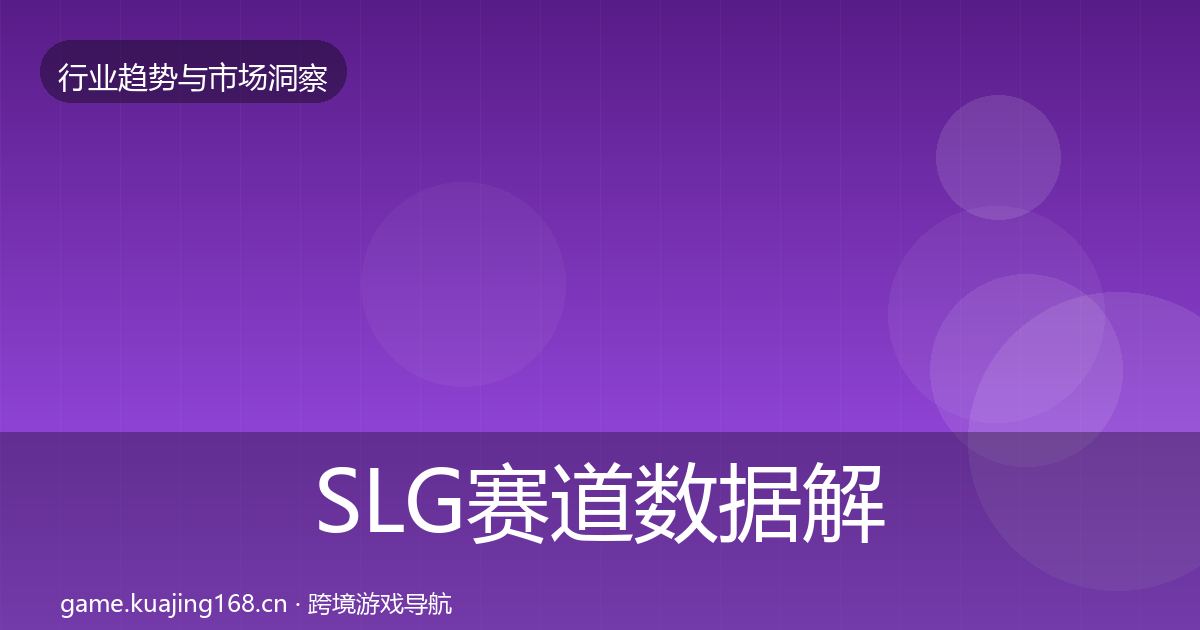 SLG赛道数据解读入门到进阶·第2295篇