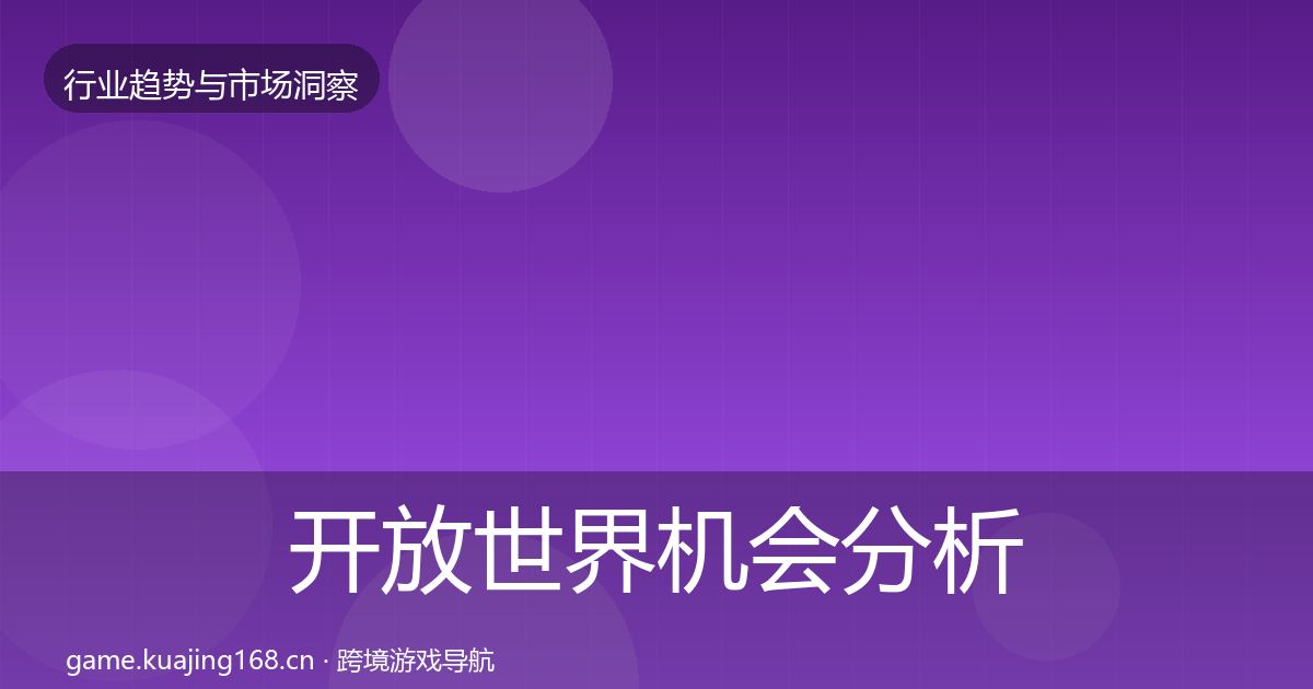 开放世界机会分析全攻略·第2298篇