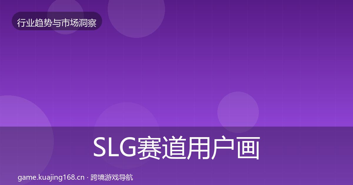 SLG赛道用户画像入门到进阶·第2310篇