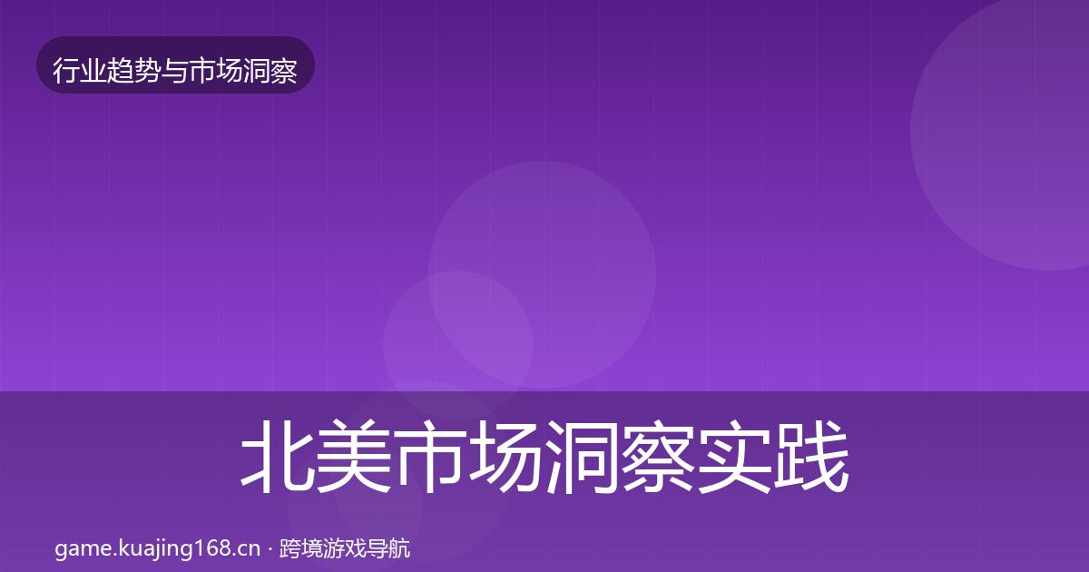 北美市场洞察实践指南·第2324篇