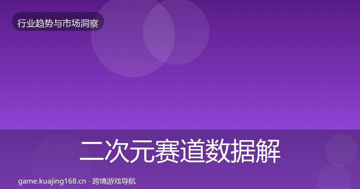 二次元赛道数据解读实践指南·第2332篇