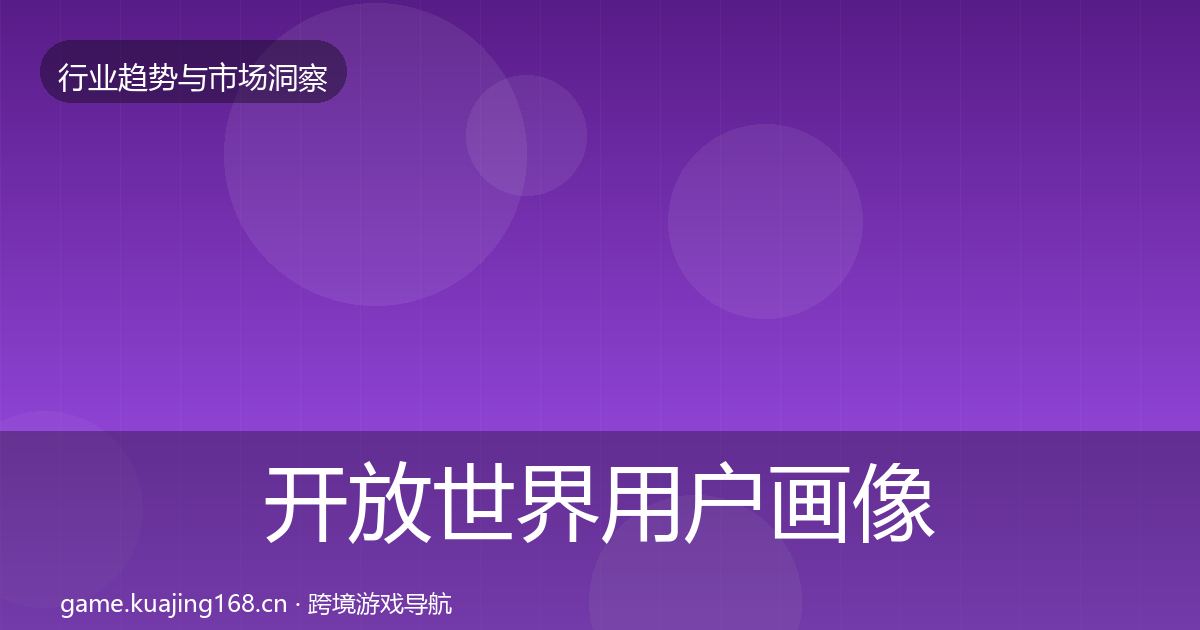 开放世界用户画像全攻略·第2348篇