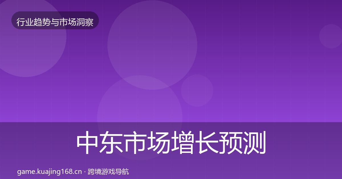 中东市场增长预测入门到进阶·第2353篇