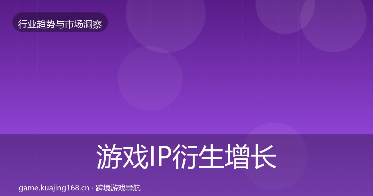 游戏IP衍生增长预测要点梳理·第2355篇