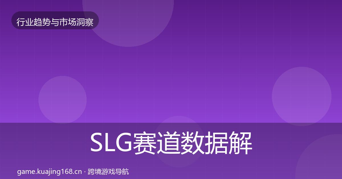 SLG赛道数据解读入门到进阶·第2375篇