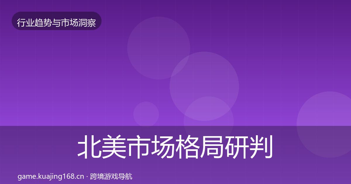 北美市场格局研判实践指南·第2384篇