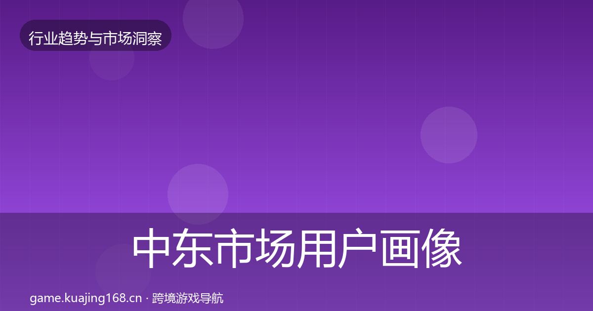 中东市场用户画像入门到进阶·第2388篇