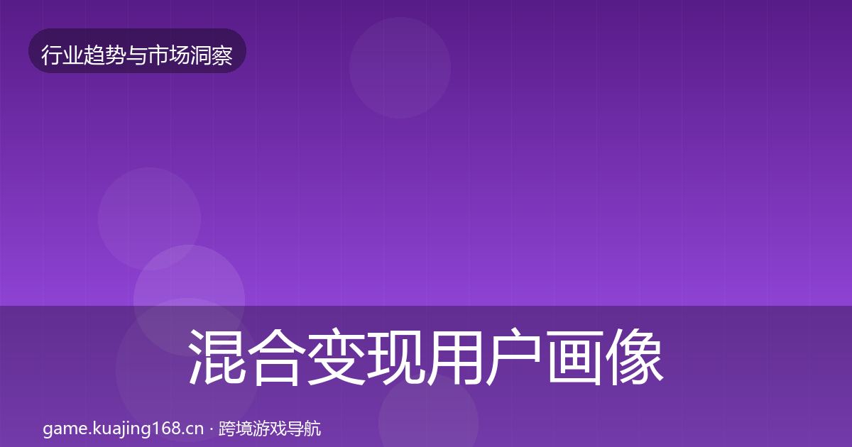 混合变现用户画像全攻略·第2390篇