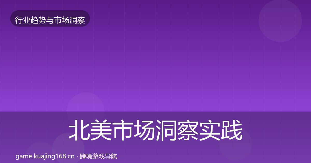 北美市场洞察实践指南·第2404篇