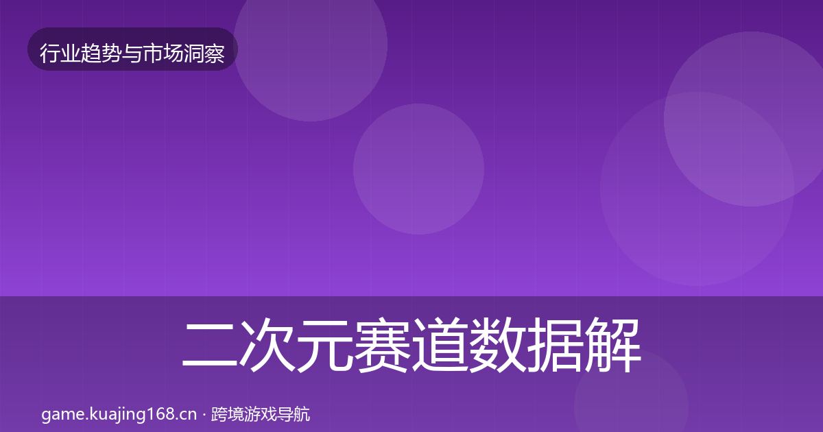 二次元赛道数据解读实践指南·第2412篇