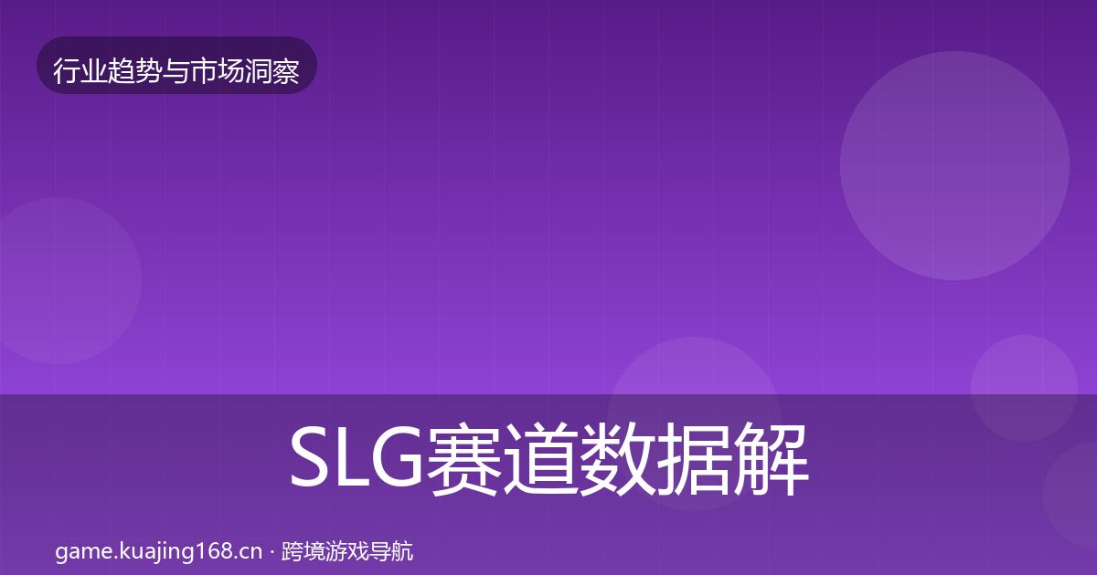 SLG赛道数据解读入门到进阶·第2415篇