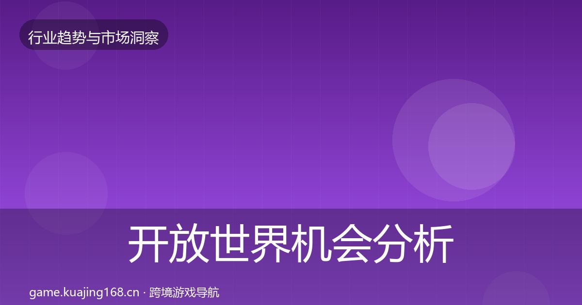 开放世界机会分析全攻略·第2418篇