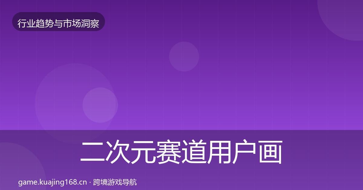 二次元赛道用户画像实践指南·第2427篇