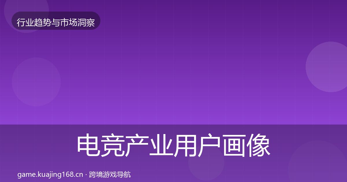 电竞产业用户画像实践指南·第2428篇