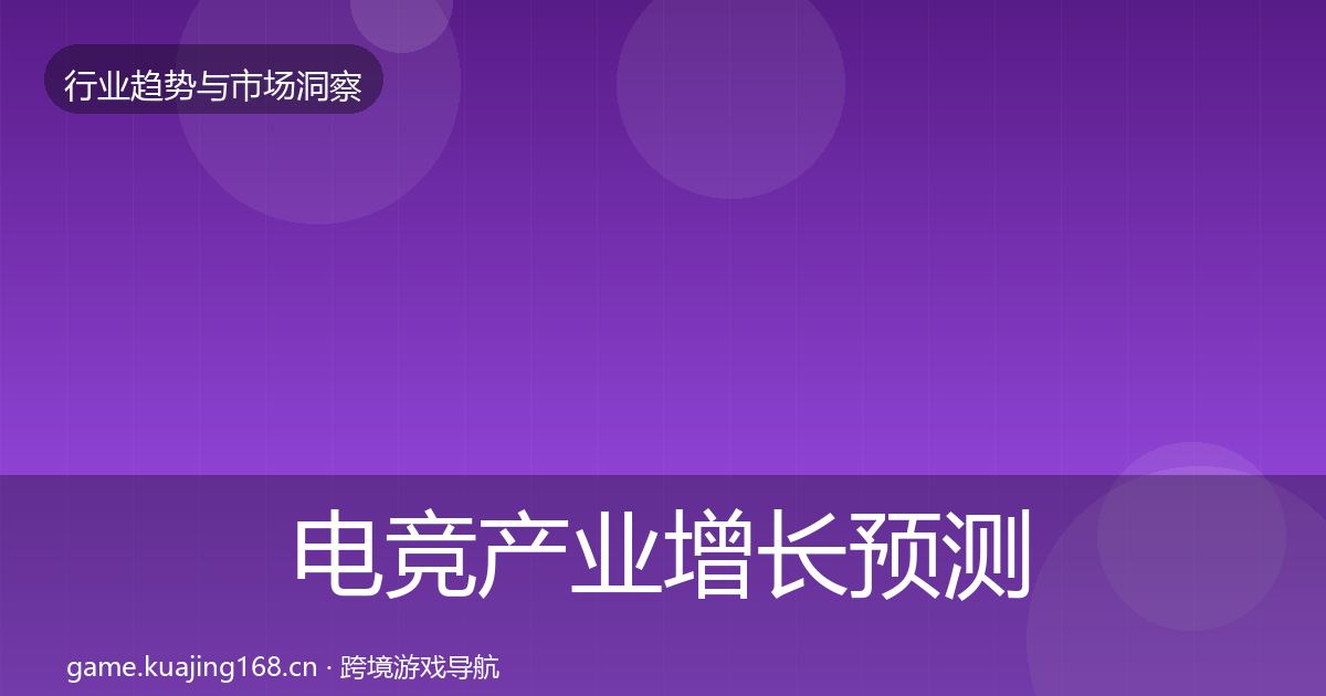 电竞产业增长预测实践指南·第2433篇