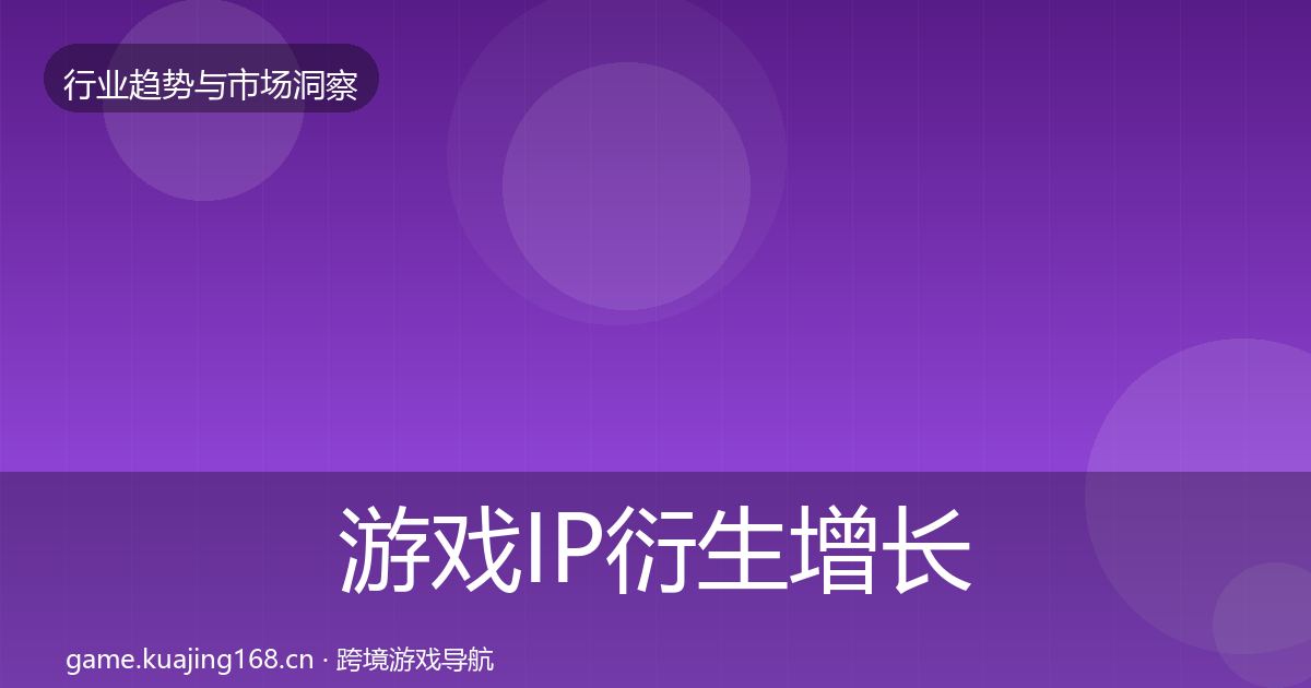 游戏IP衍生增长预测要点梳理·第2435篇