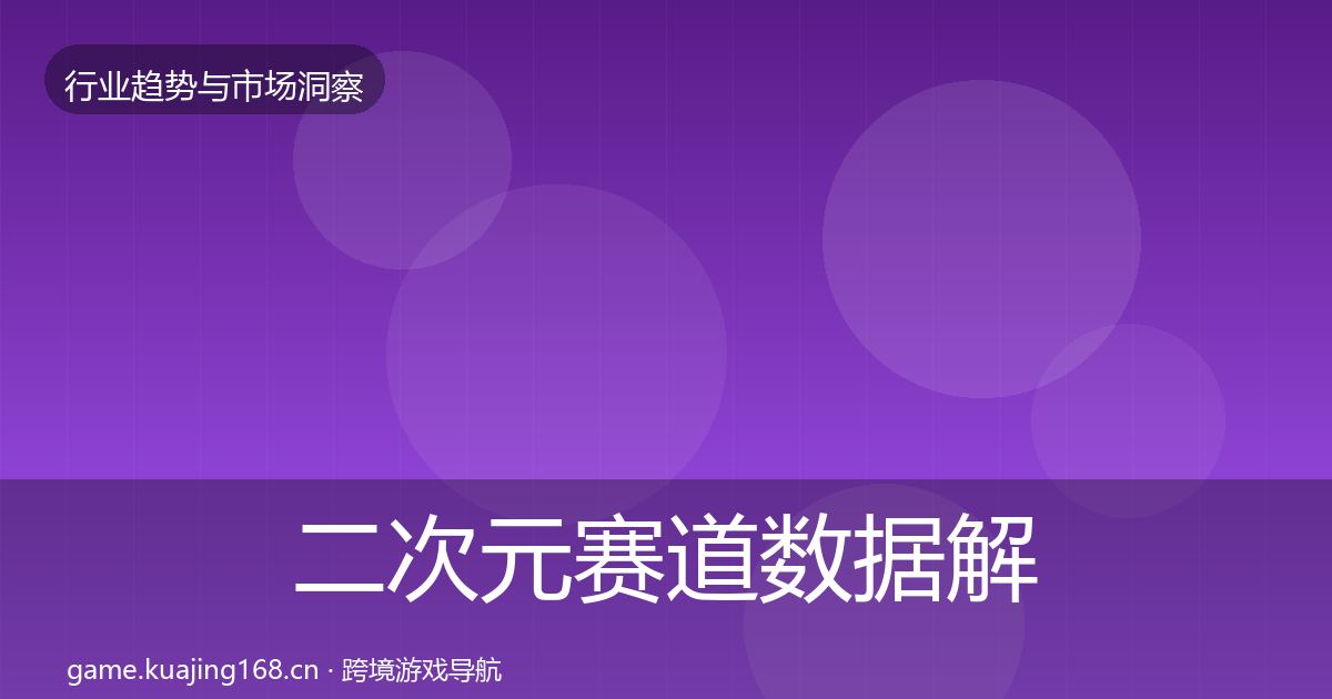 二次元赛道数据解读实践指南·第2452篇