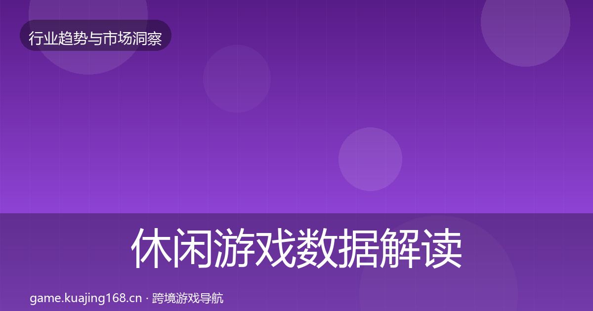 休闲游戏数据解读要点梳理·第2453篇