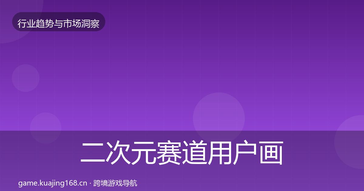 二次元赛道用户画像实践指南·第2467篇