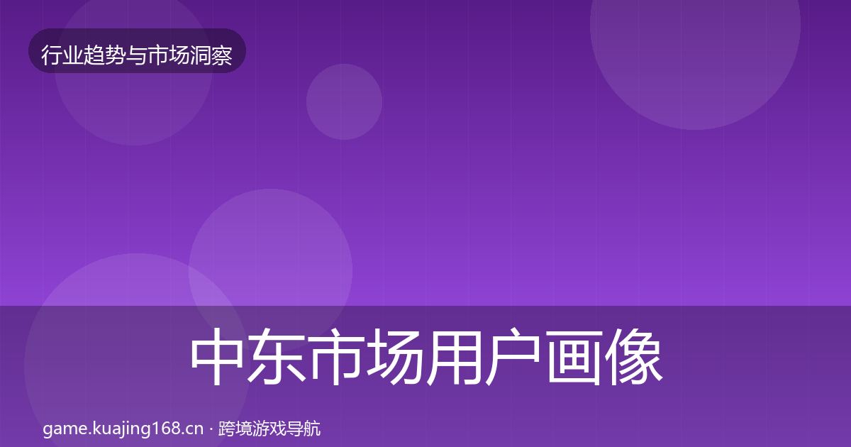 中东市场用户画像入门到进阶·第2468篇