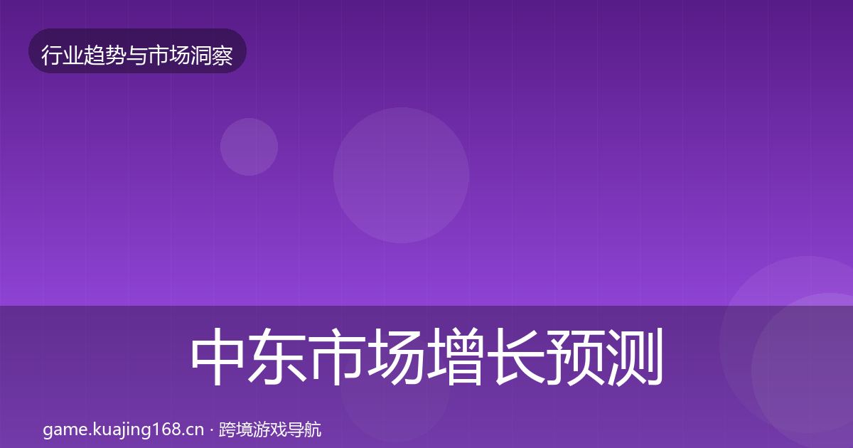 中东市场增长预测入门到进阶·第2473篇