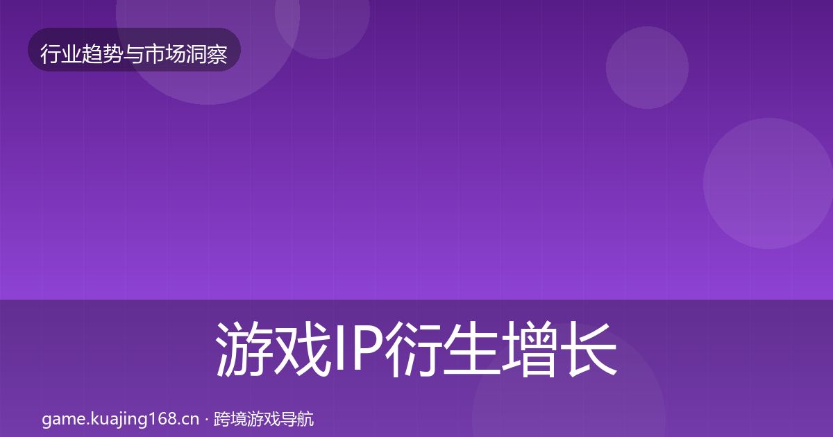 游戏IP衍生增长预测要点梳理·第2475篇
