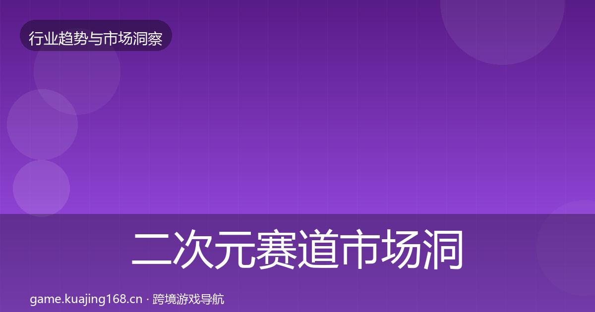二次元赛道市场洞察实践指南
