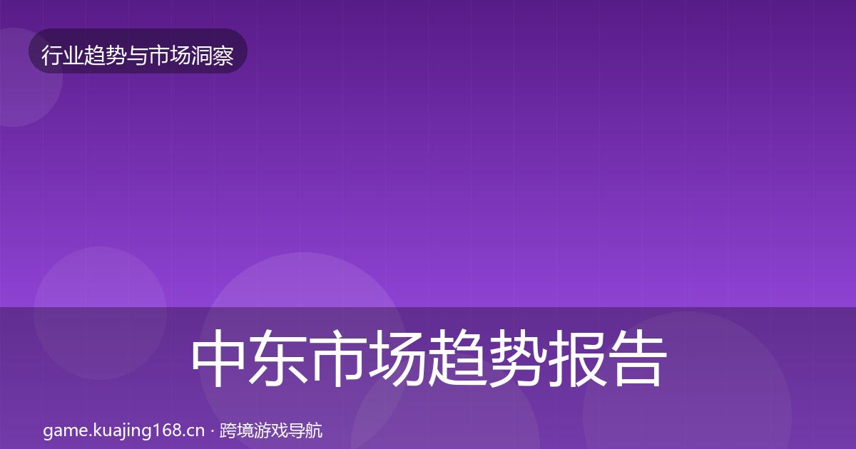 中东市场趋势报告入门到进阶·第2488篇