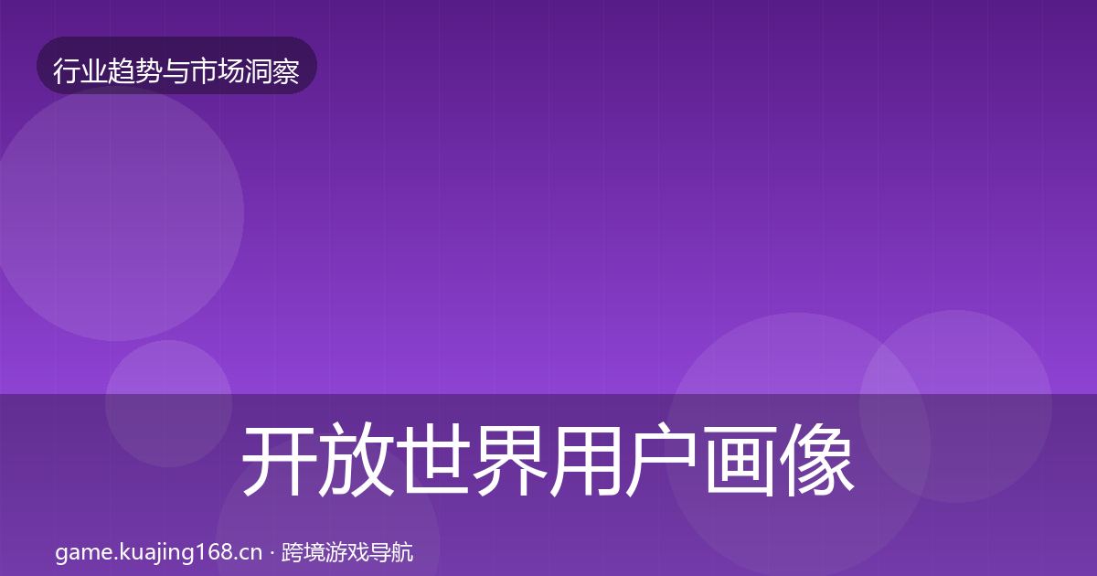 开放世界用户画像全攻略·第2508篇