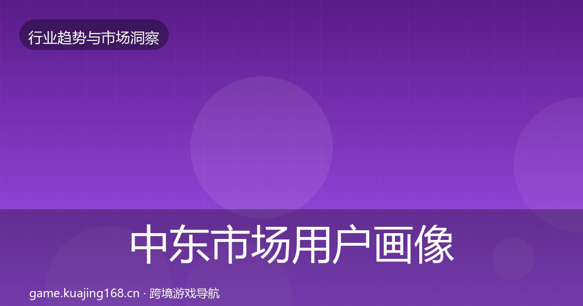 中东市场用户画像入门到进阶·第2508篇