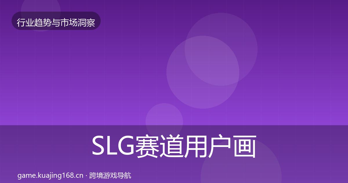 SLG赛道用户画像入门到进阶·第2510篇