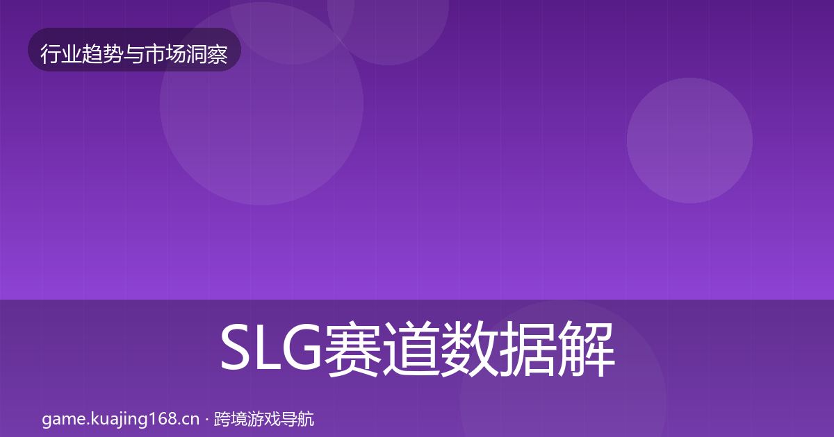 SLG赛道数据解读入门到进阶·第2535篇